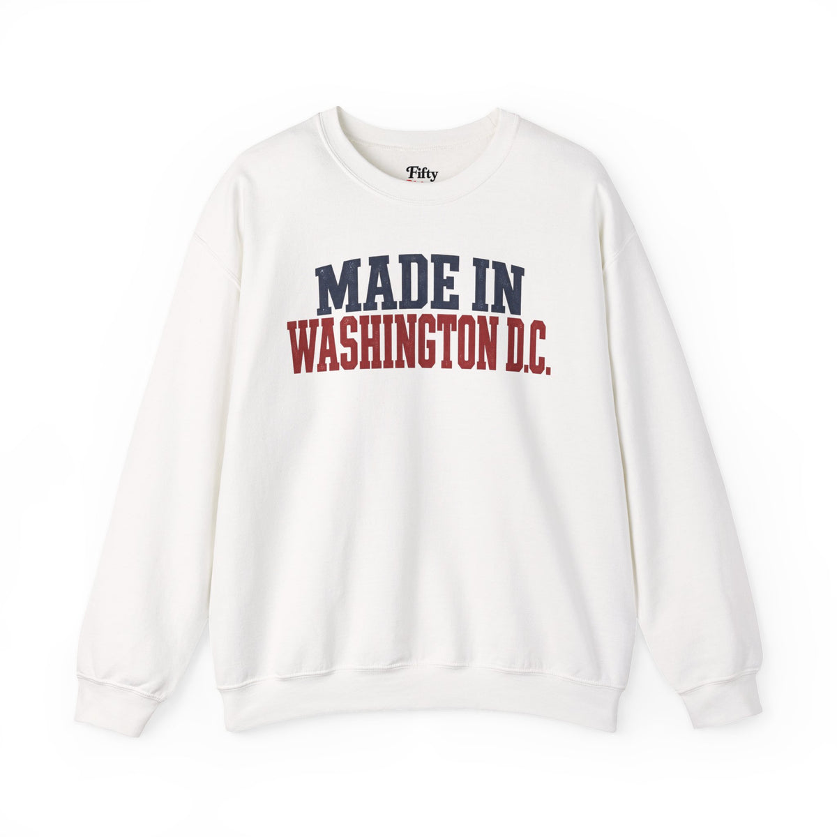 Made in Washington DC Unisex Crewneck Sweatshirt State Name Graphic