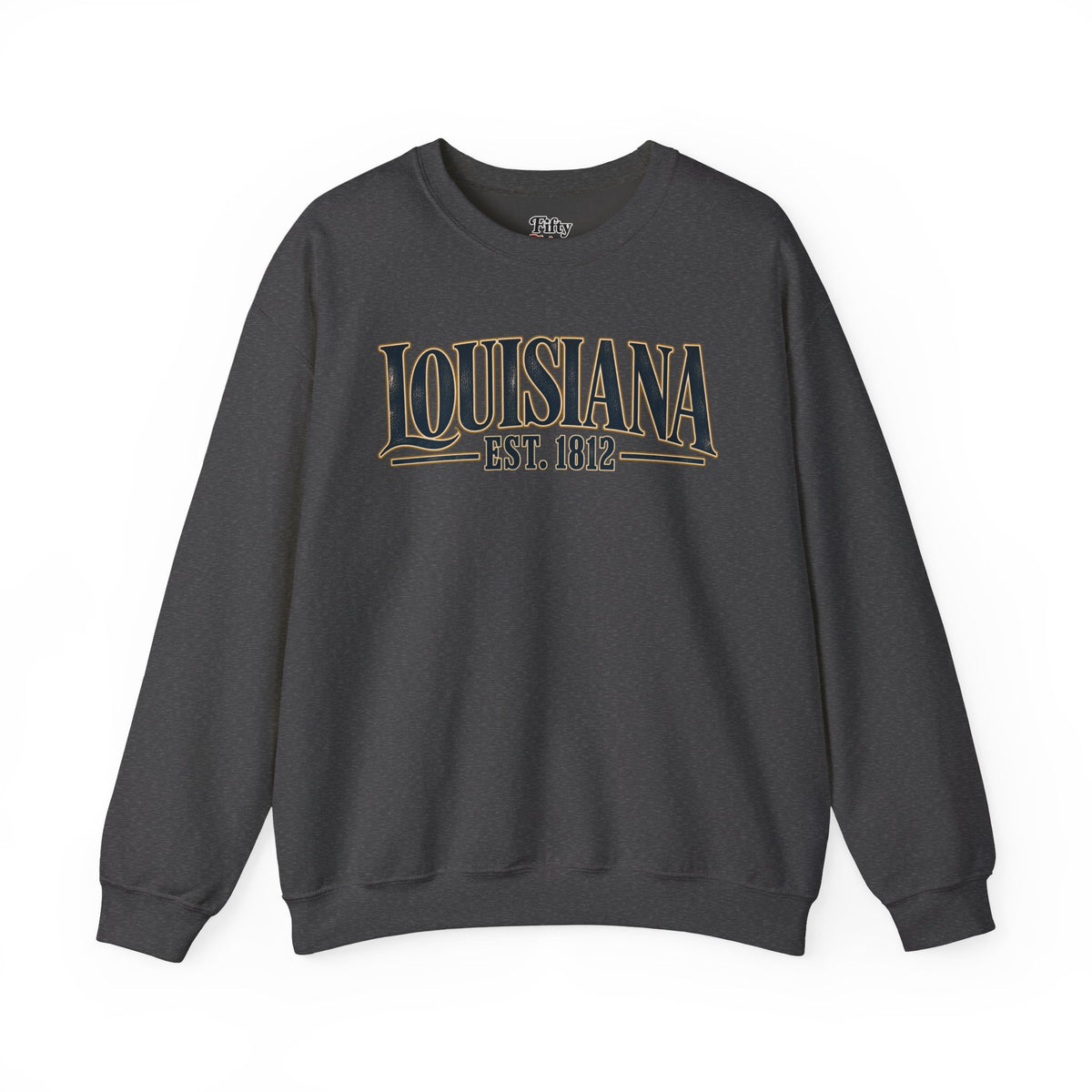 Louisiana Est 1812 Unisex Crewneck Sweatshirt State Name Graphic