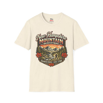 New Hampshire Mountain Outfitters Unisex Softstyle T Shirt State Pride Graphic Tee Collections FS03