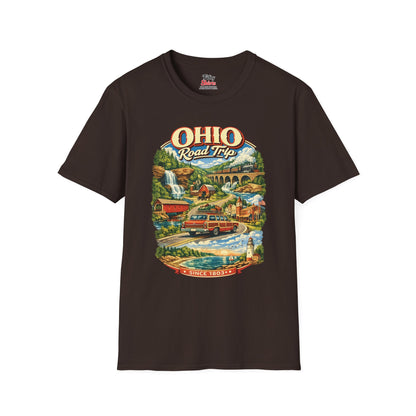 Ohio Road Trip Unisex Softstyle T Shirt State Pride Graphic Tee Collections FS03