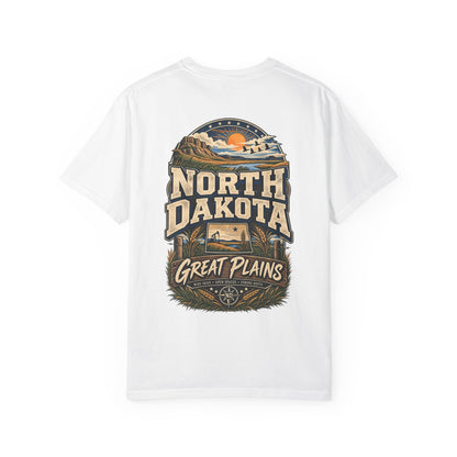 North Dakota Great Plains Unisex Comfort Color 1717 Streetwear Graphic Tee