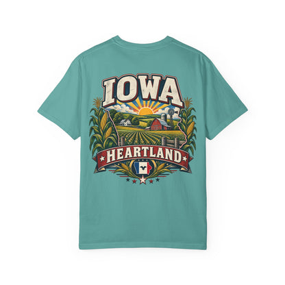 Iowa Heartland Unisex Comfort Color 1717 Streetwear Graphic Tee