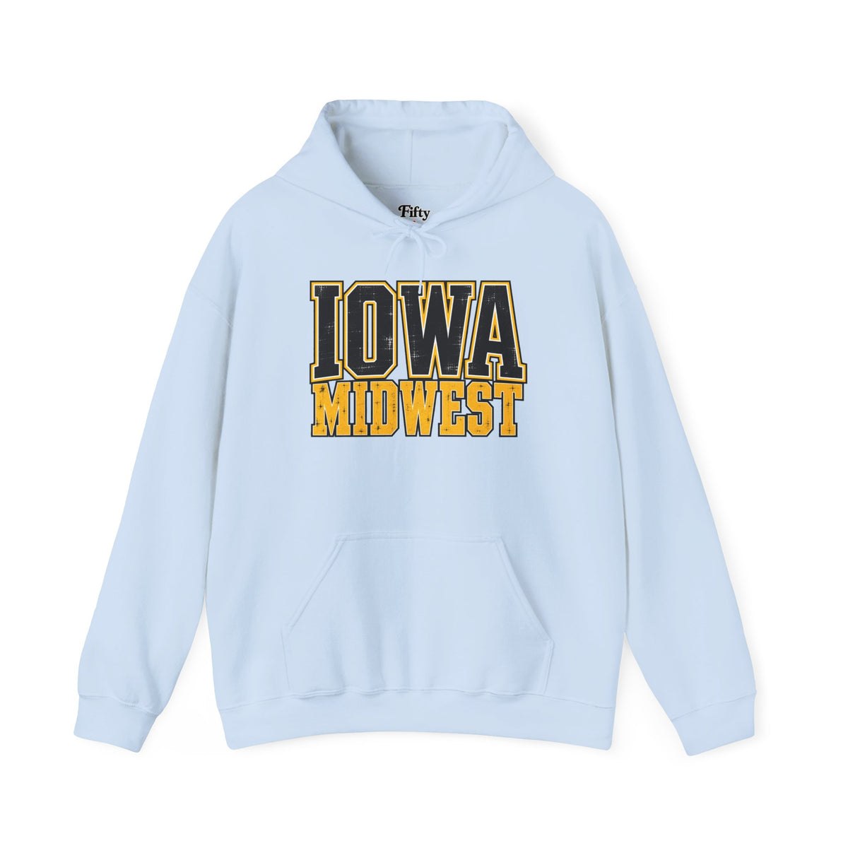 Iowa Midwest Unisex Hoodie State Name Graphic