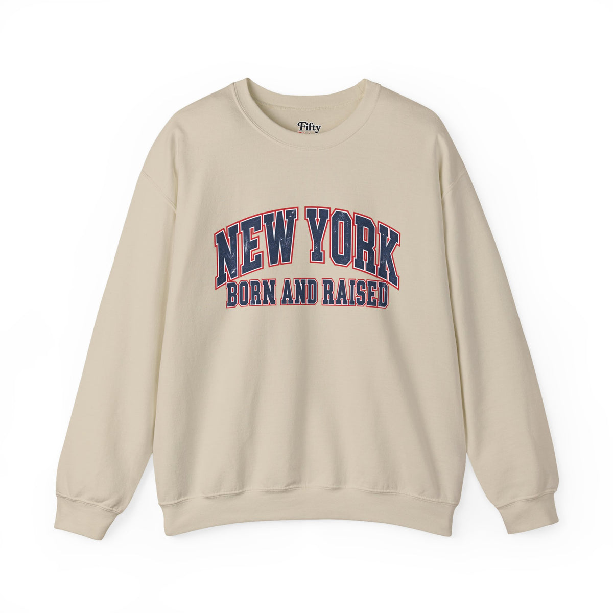 New York Born and Raised Vintage Athletic Heritage Unisex Sweatshirt Graphic