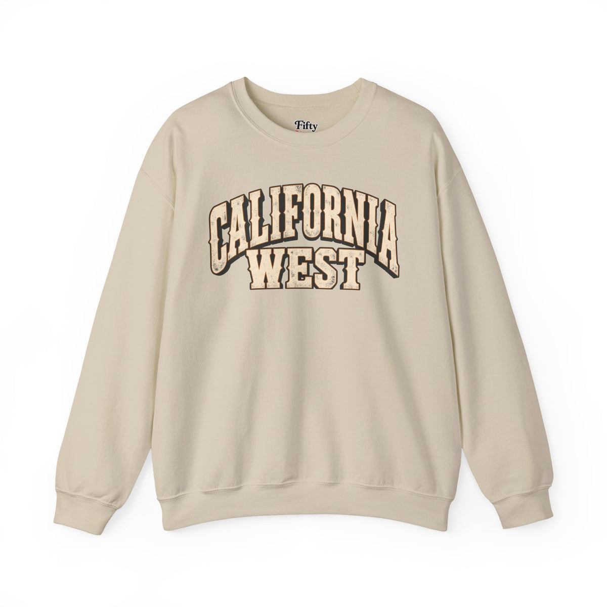 California West Unisex Crewneck Sweatshirt State Name Graphic
