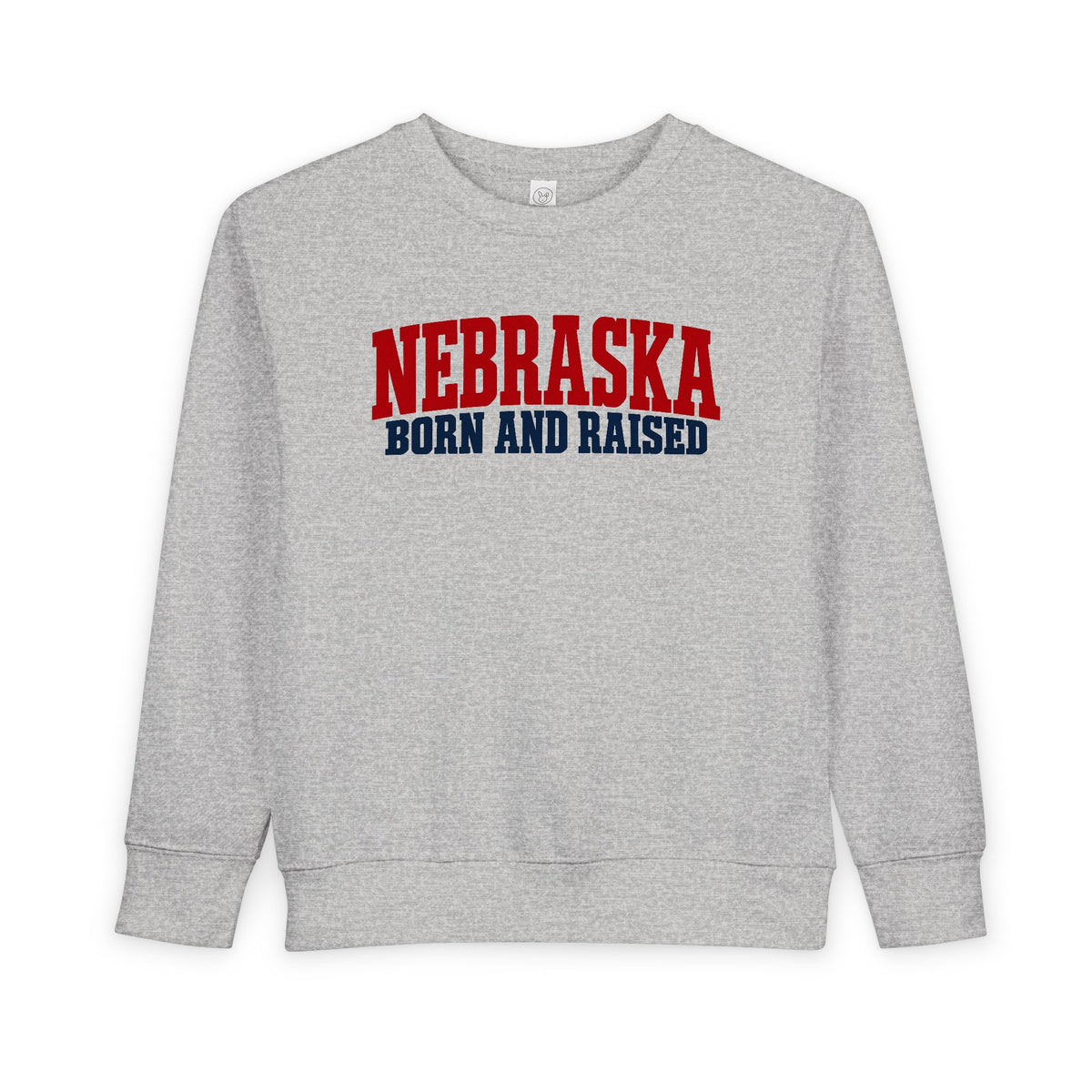 Nebraska Born and Raised Rugged Workwear Unisex Toddler Sweatshirt Graphic