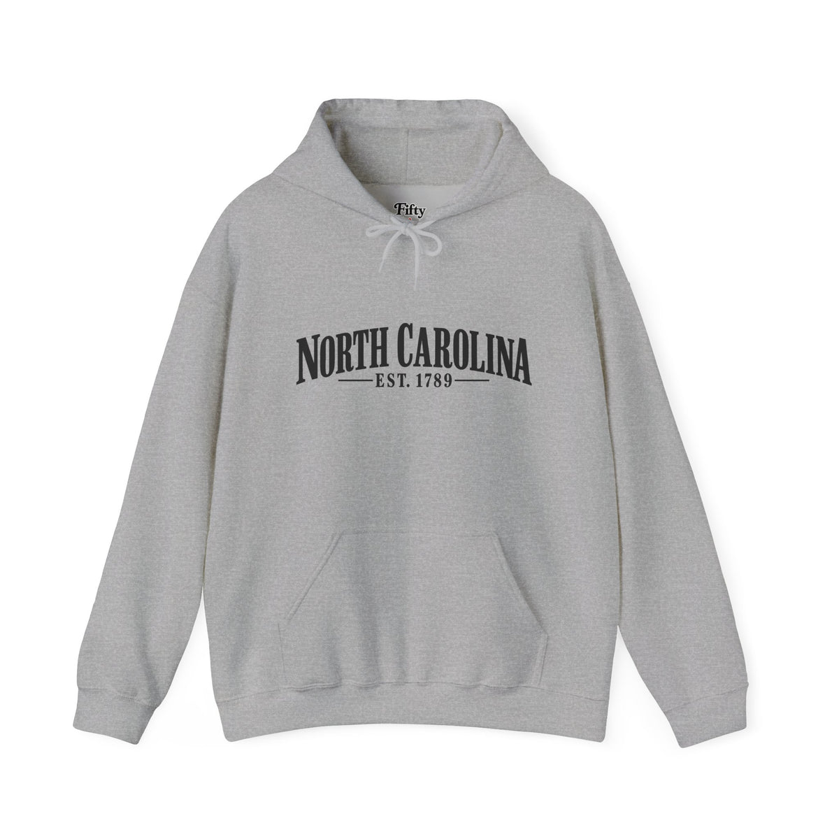 North Carolina Est.1789 Unisex Hoodie State Name Graphic