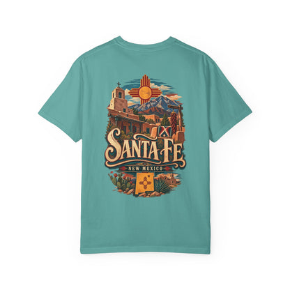 Santa Fe New Mexico Unisex Comfort Color 1717 Streetwear Graphic Tee