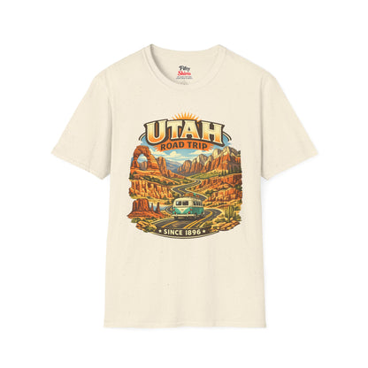 Utah Road Trip Unisex Softstyle T Shirt State Pride Graphic Tee Collections FS03
