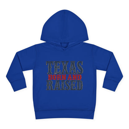 Texas Born and Raised Classic Heritage Unisex Toddler Pullover Fleece Hoodie