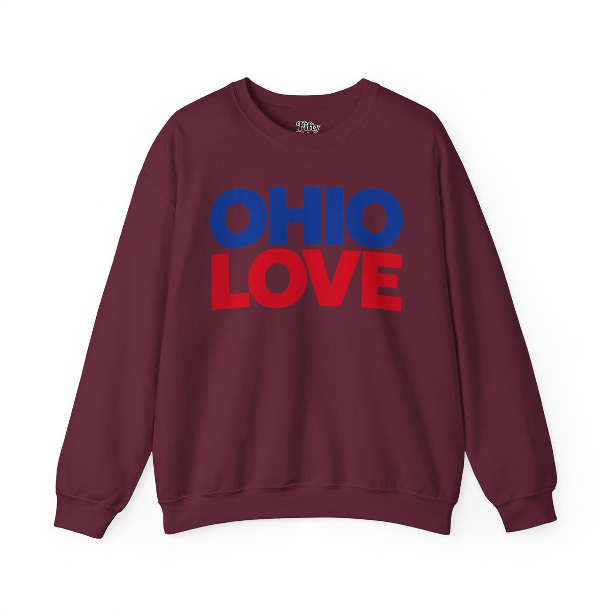 Ohio Love Unisex Crewneck Sweatshirt State Name Graphic