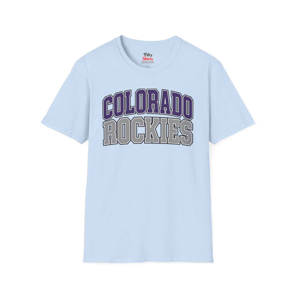 Colorado Rockies  Unisex Softstyle T Shirt State Name Graphic Tee