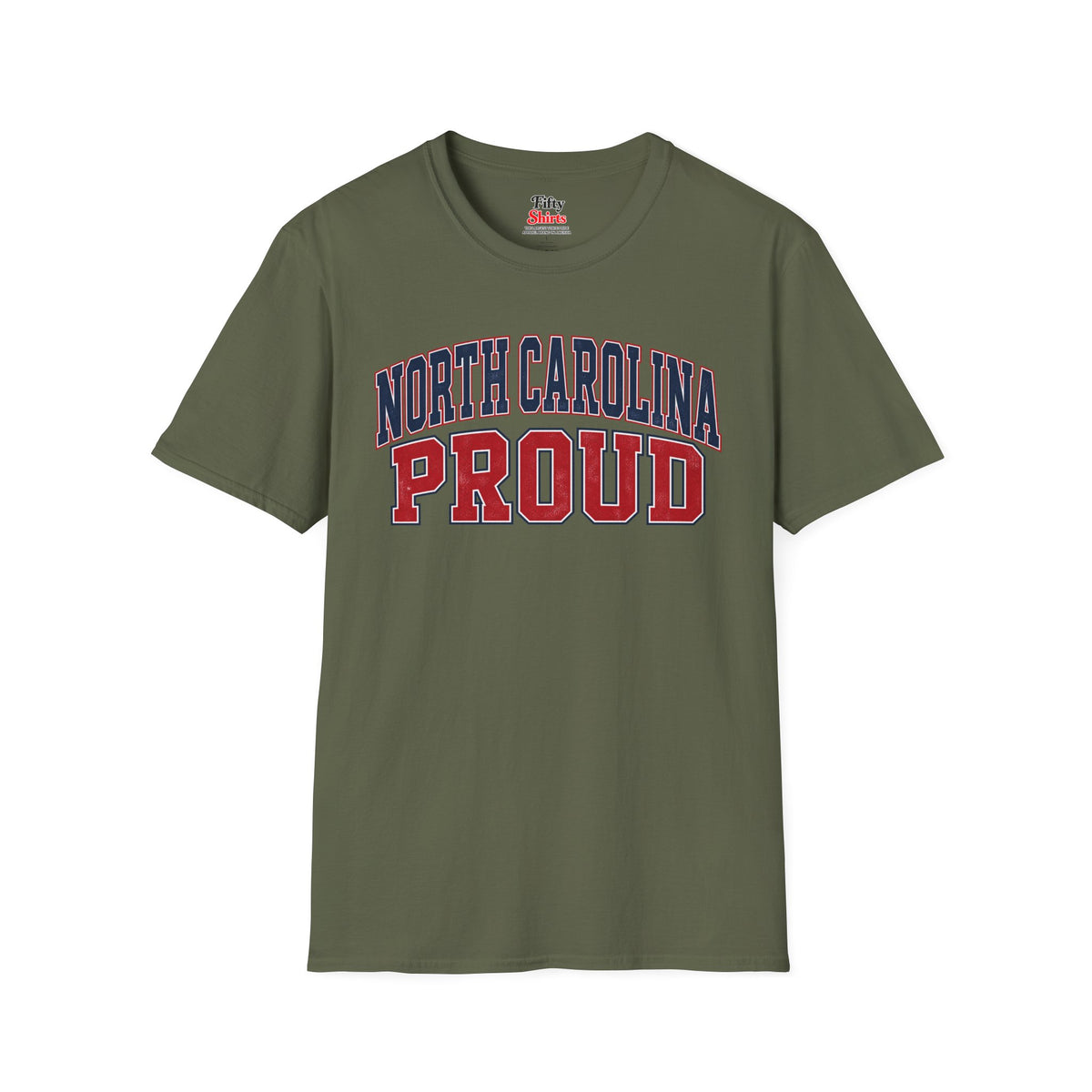 North Carolina Proud Unisex Softstyle T Shirt State Name Graphic Tee