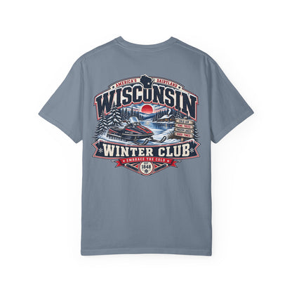 Wisconsin Winter Club Unisex Comfort Color 1717 Streetwear Graphic Tee