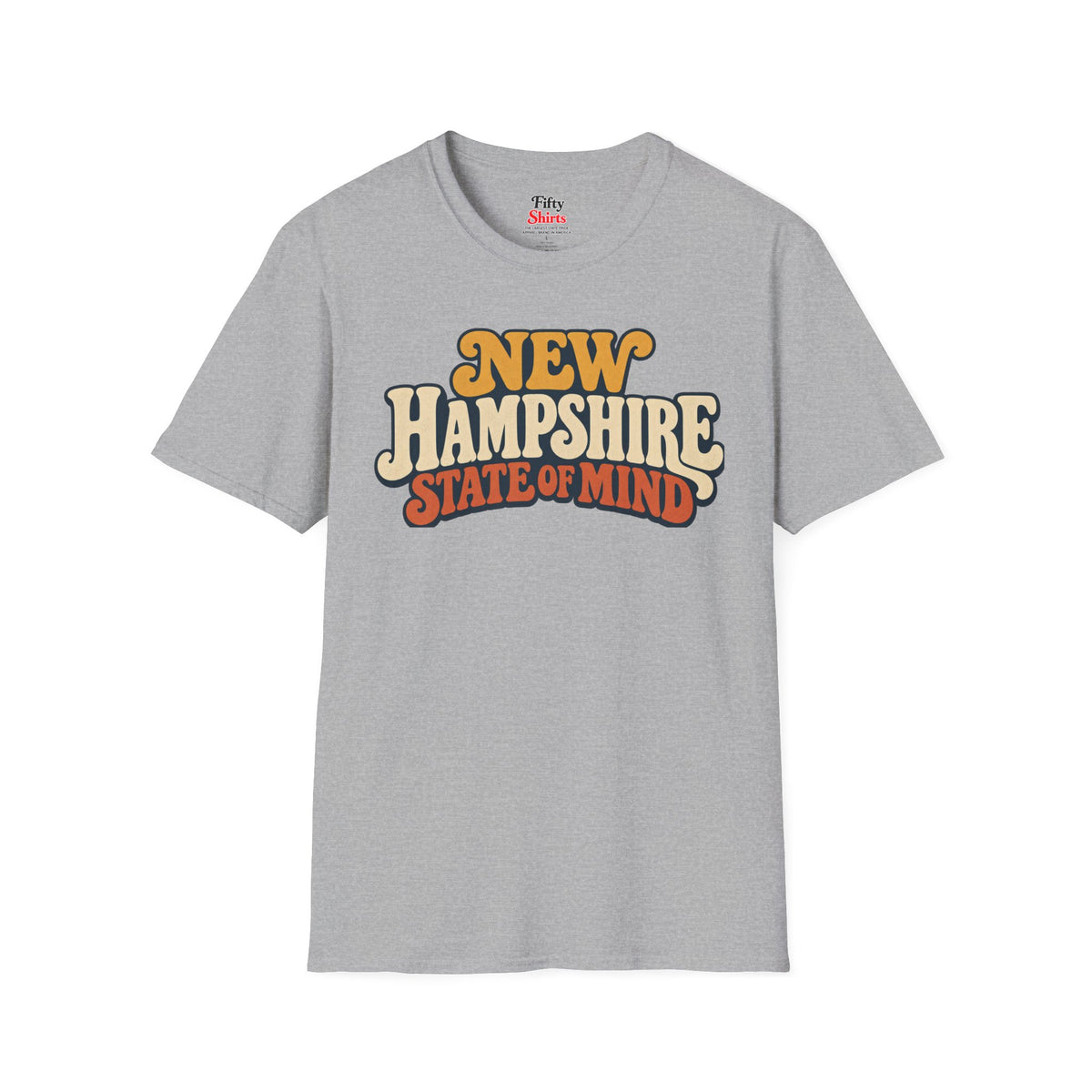 New Hampshire State of Mind Unisex Softstyle T Shirt State Name Graphic Tee
