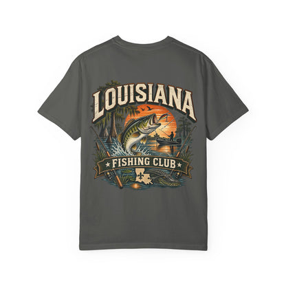 Louisiana Fishing Club Unisex Comfort Color 1717 Streetwear Graphic Tee