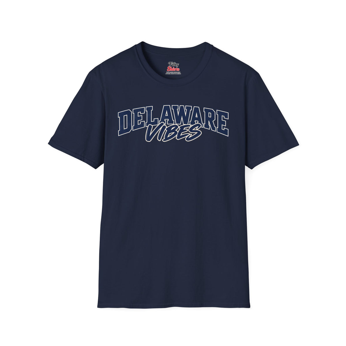 Delaware Vibes Unisex Softstyle T Shirt State Name Graphic Tee