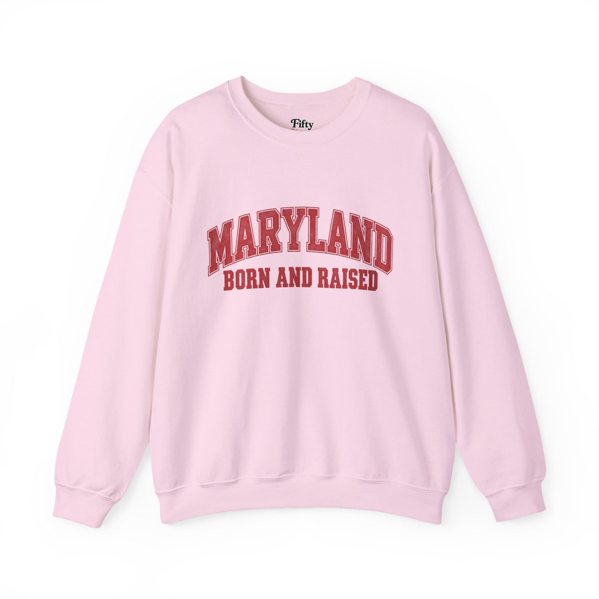Maryland Born and Raised Classic Collegiate Unisex Sweatshirt Graphic