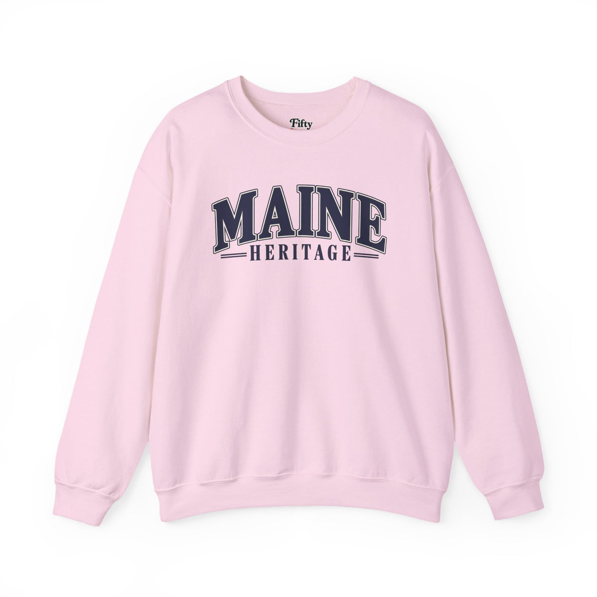 Maine Heritage Unisex Crewneck Sweatshirt State Name Graphic