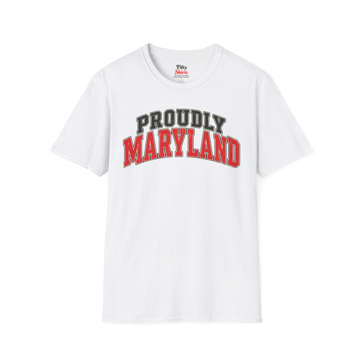 Proudly Maryland Unisex Softstyle T Shirt State Name Graphic Tee