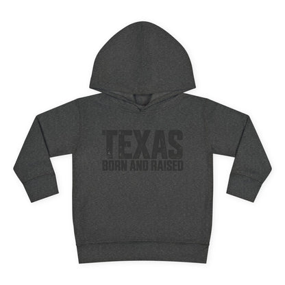 Texas Born and Raised Modern Minimal Unisex Toddler Pullover Fleece Hoodie