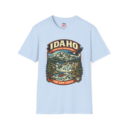 Idaho Gem State Adventure Unisex Softstyle T Shirt State Pride Graphic Tee Collections FS03
