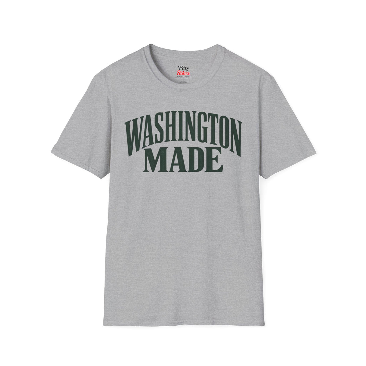 Washington Made Unisex Softstyle T Shirt State Name Graphic Tee