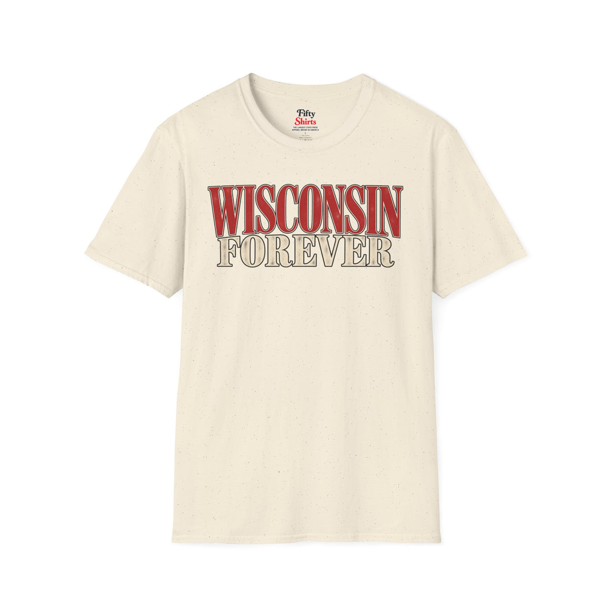Wisconsin Forever Unisex Softstyle T Shirt State Name Graphic Tee