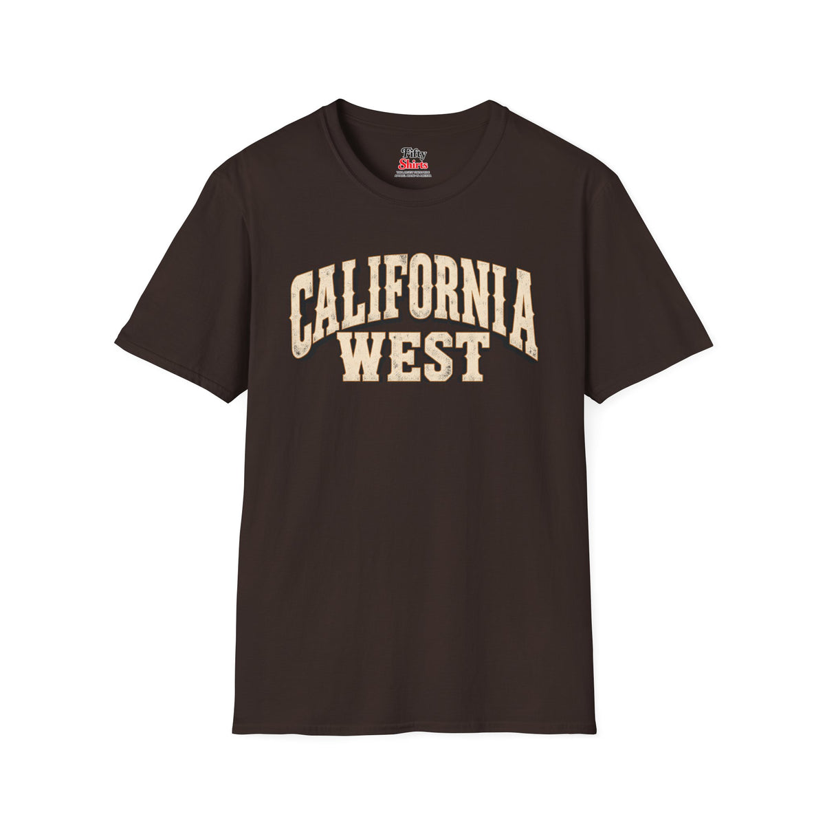 California West Unisex Softstyle T Shirt State Name Graphic Tee