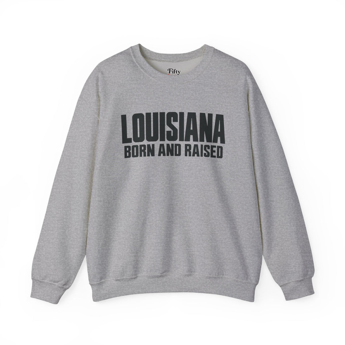 Louisiana Born and Raised Modern Unisex Sweatshirt Graphic
