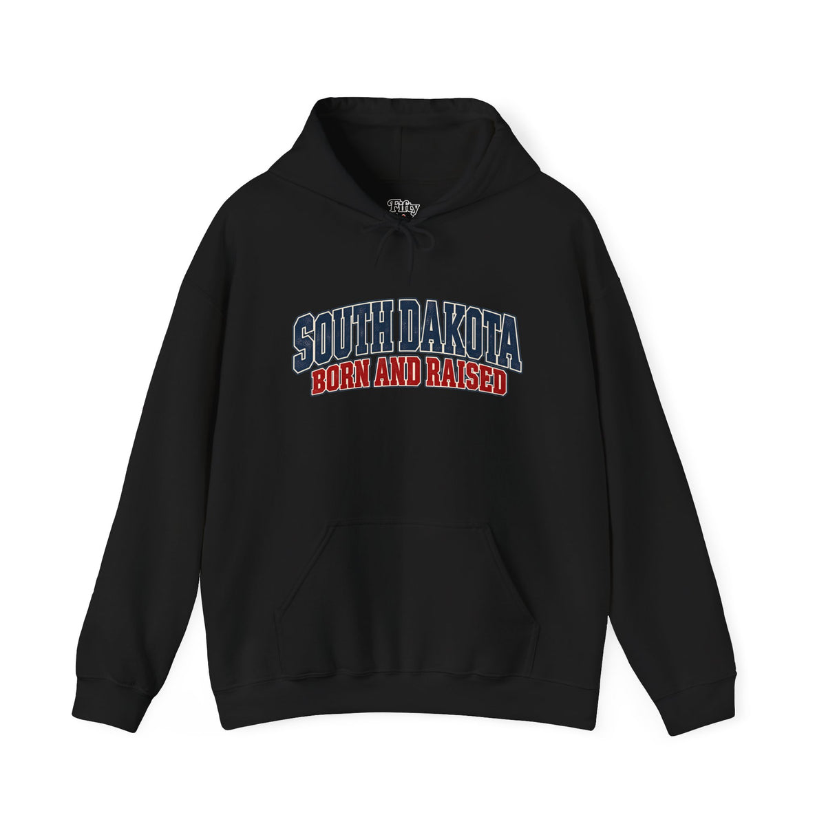 South Dakota Born and Raised Classic Collegiate Unisex Hoodie Graphic