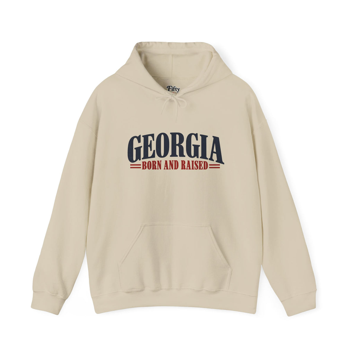 Georgia Born and Raised Premium Heritage Unisex Hoodie Graphic