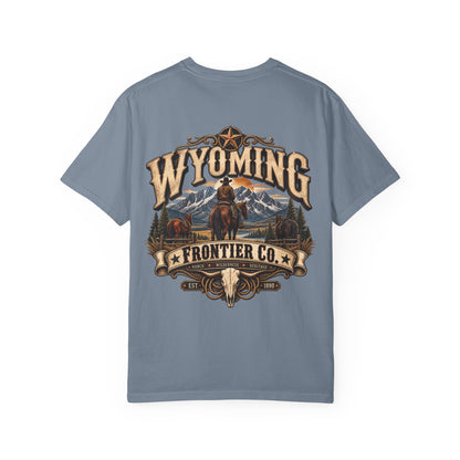 Wyoming Frontier Co. Unisex Comfort Color 1717 Streetwear Graphic Tee