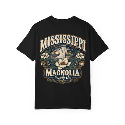 Mississippi Magnolia Supply Co. Unisex Comfort Color 1717 Streetwear Graphic Tee