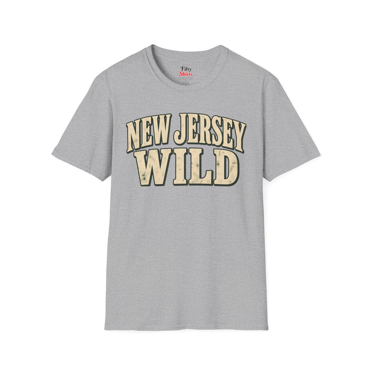 New Jersey  Wild Unisex Softstyle T Shirt State Name Graphic Tee