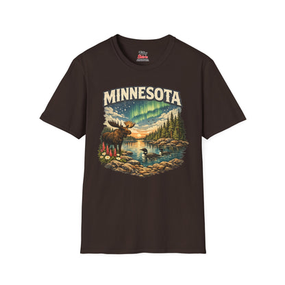 Minnesota Wildlife Unisex Softstyle T Shirt State Pride Graphic Tee Collections FS03