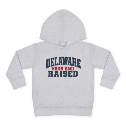 Delaware Born and Raised Rustic Heritage Unisex Toddler Pullover Fleece Hoodie