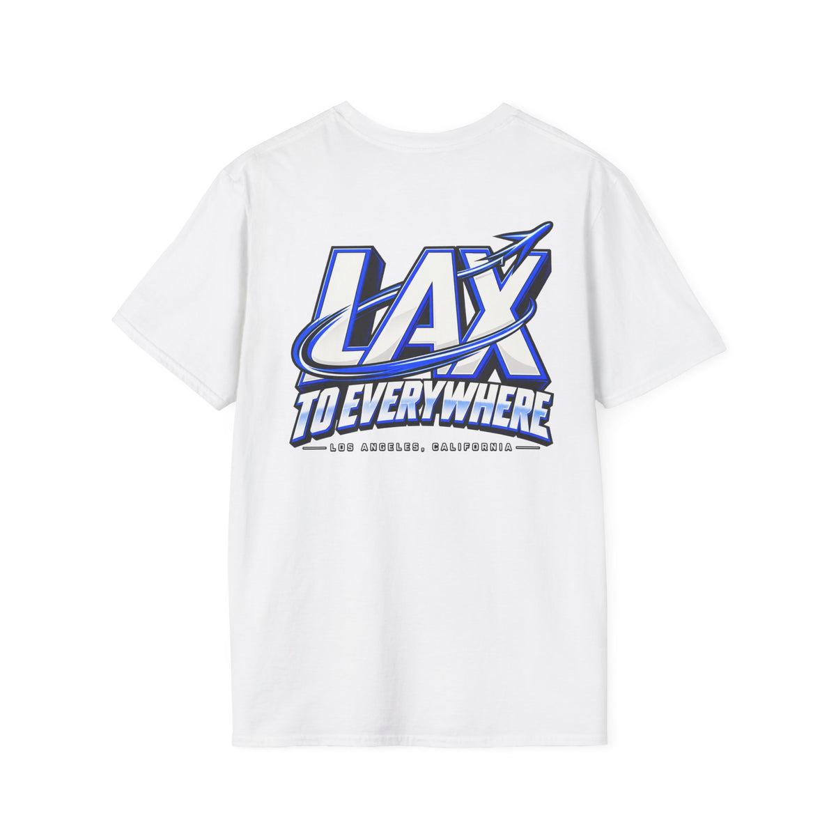 Lax To Everywhere Los Angeles Unisex Softstyle Graphic Tee