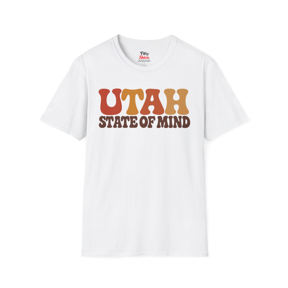 Utah State Of Mind Unisex Softstyle T Shirt State Name Graphic Tee