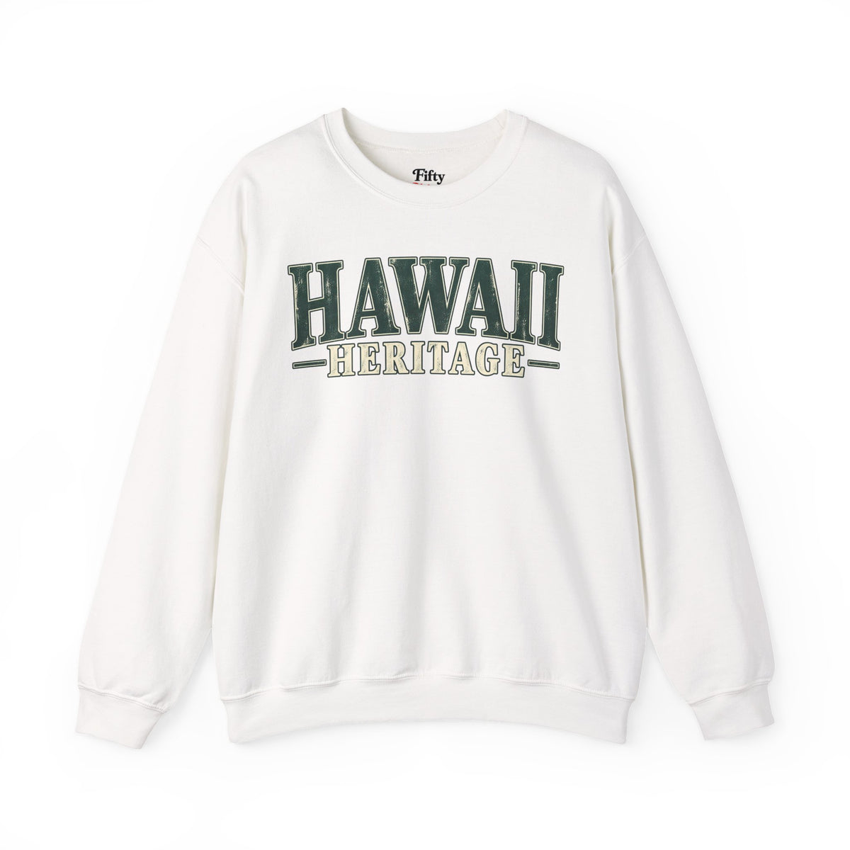 Hawaii Heritage Unisex Crewneck Sweatshirt State Name Graphic