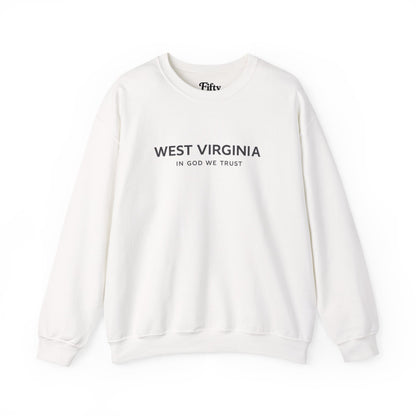 West Virginia All State In God We Trust Unisex Crewneck Sweatshirt