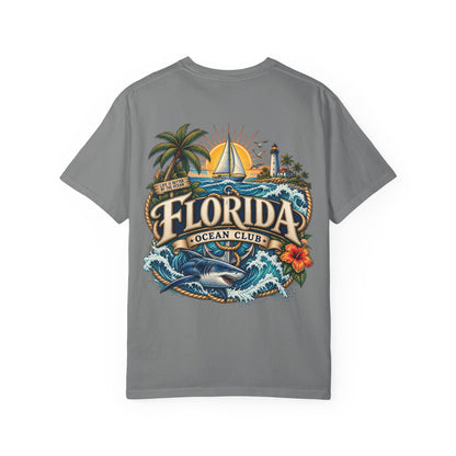 Florida Ocean Club  Unisex Comfort Color 1717 Streetwear Graphic Tee