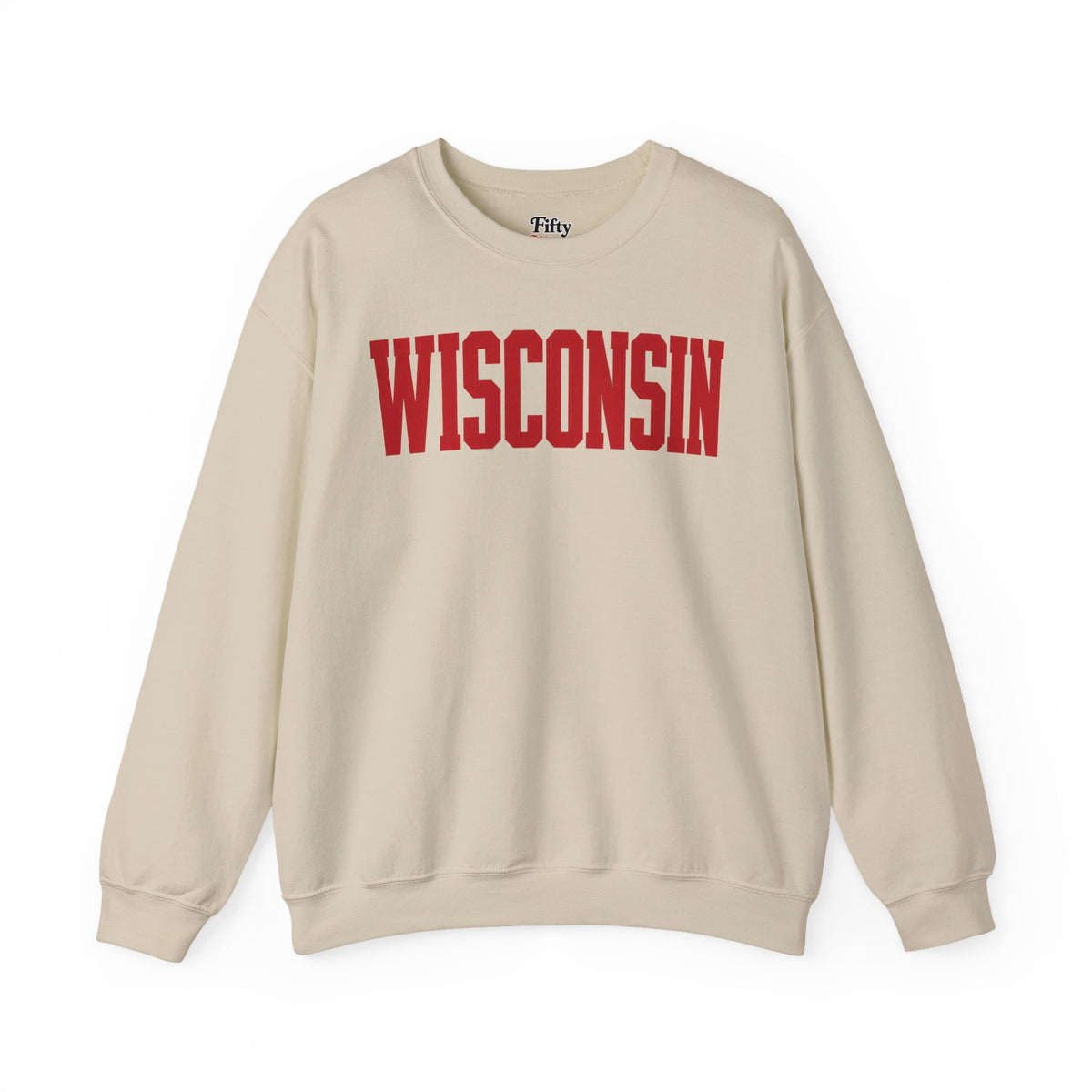 Wisconsin Unisex Crewneck Sweatshirt State Name Graphic