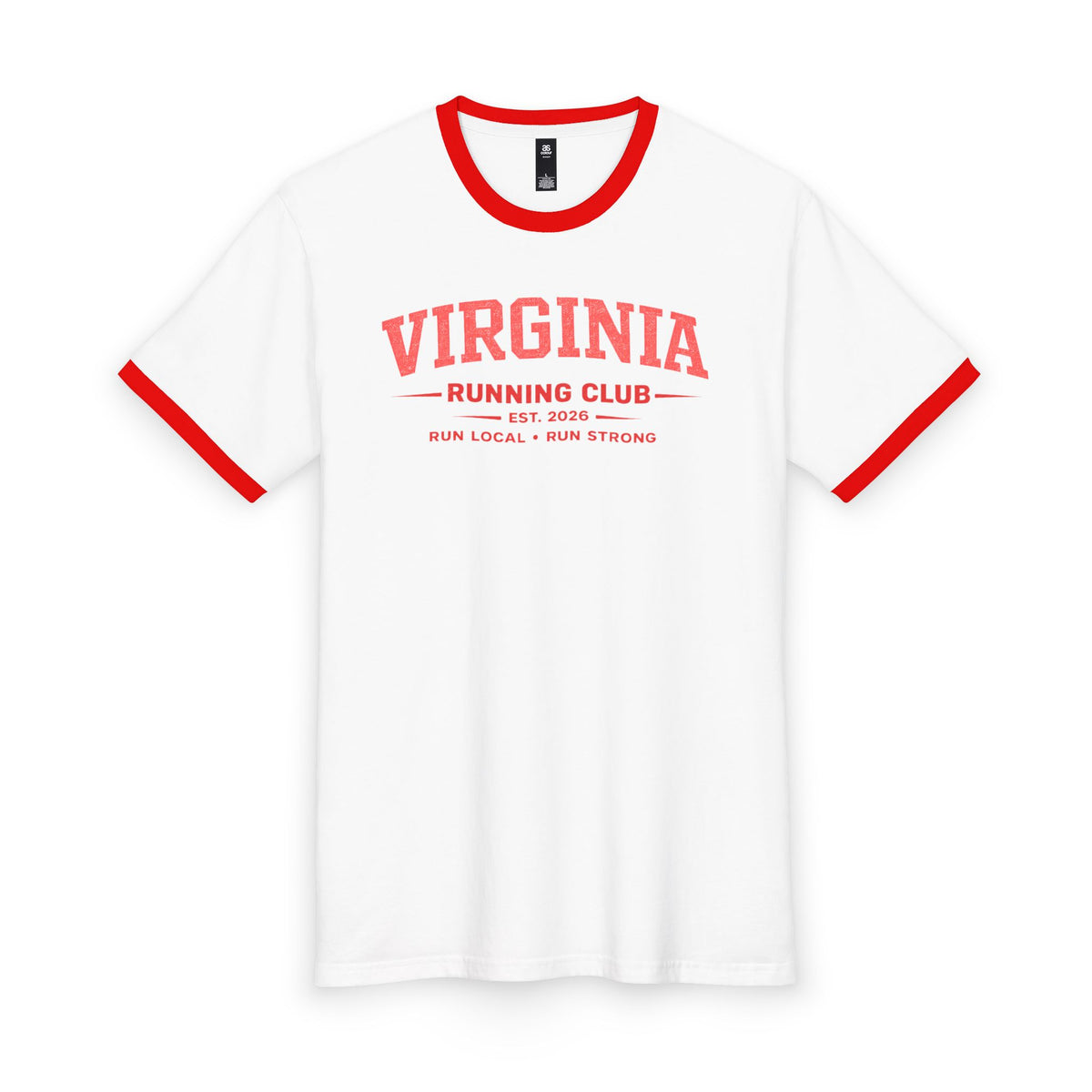 Virginia Running Club 2026 All State Men's Staple Ringer Tee