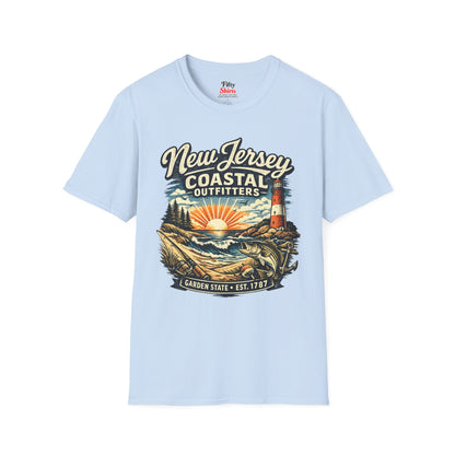 New Jersey Coastal Outfitters Unisex Softstyle T Shirt State Pride Graphic Tee Collections FS03