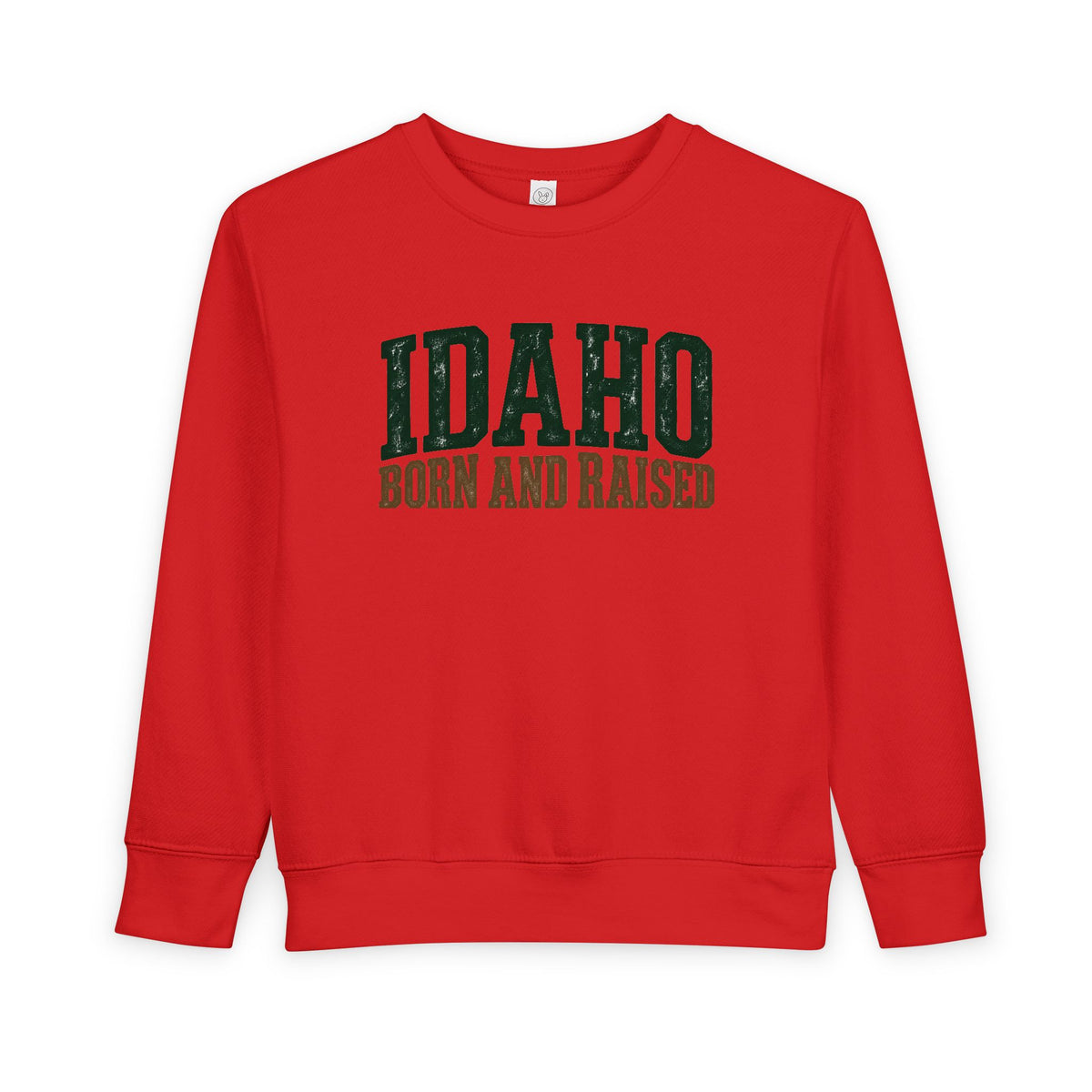 Idaho Born and Raised Pacific Northwest Heritage Unisex Toddler Sweatshirt