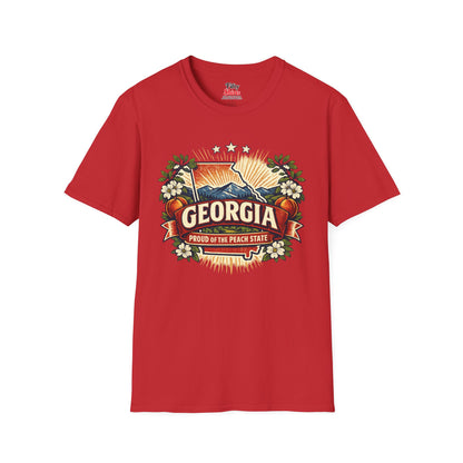 Georgia State Pride Unisex Softstyle T Shirt State Pride Graphic Tee Collections FS03