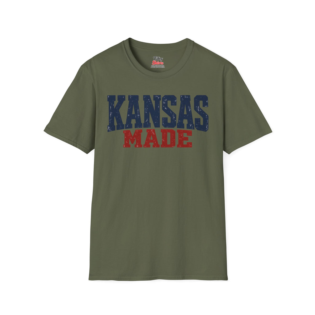 Kansas Made Unisex Softstyle T Shirt State Name Graphic Tee