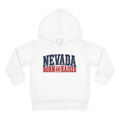 Nevada Born and Raised Rugged Western Unisex Toddler Pullover Fleece Hoodie