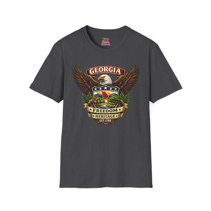 Georgia Americana Eagle Unisex Softstyle T Shirt State Pride Graphic Tee Collections FS03